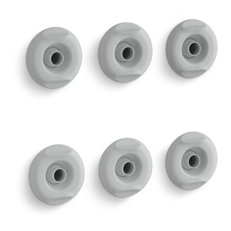 Flexjet Whirlpool Trim Kit with Six Jets, Ice Gray