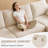 Boneless 107"W U-Shaped Sectional Sofa, Cloud Modular Corduroy Couch with Chaise, 2 Ottomans & Hidden Storage, Extra Deep Seat Corner Sofa, Minimalist Living Room Furniture, Easy Assembly Required-481165347