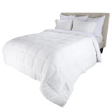 Bluestone Reversible Sherpa Comforter – Blanket with Box Stitching – Bedspread with Cozy Fleece Face and Soft Microfiber Backside