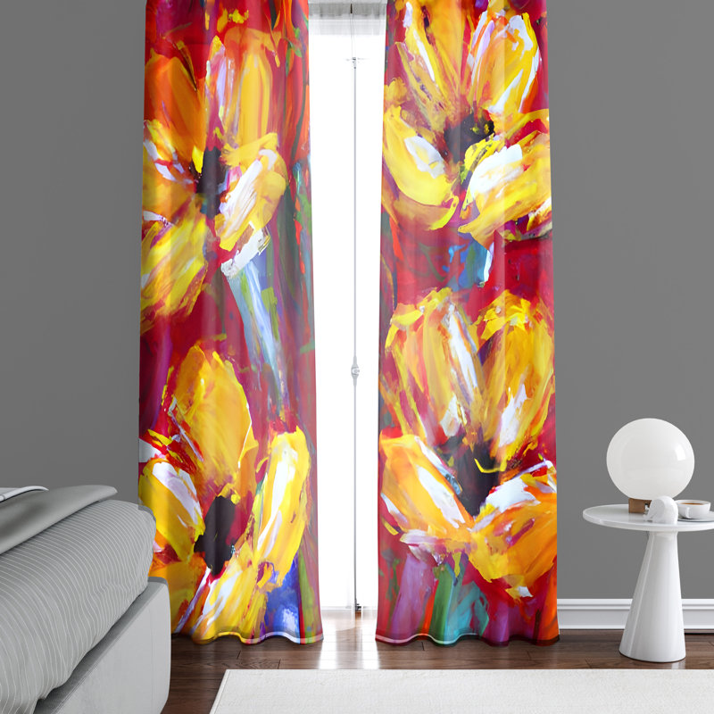Rideau en polyester Anabeatriz, L 40 po x L 52 po