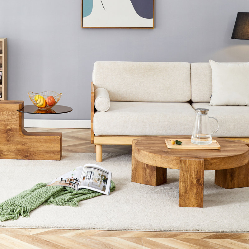 Table basse double détachable, tendance et chic, ne tache pas, ne se tache pas, s'assemble rapidement et se nettoie facilement, sans effort