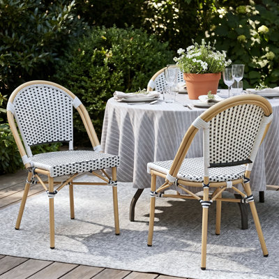 Ensemble de 2 chaises de terrasse Altesa French Bistro pour l'extérieur et l'extérieur