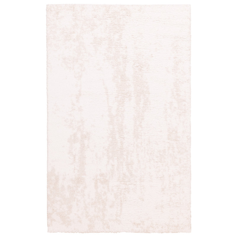 Tapis Vail Neutral Plush Shag couleur ivoire/beige, 5'0" x 8'0"