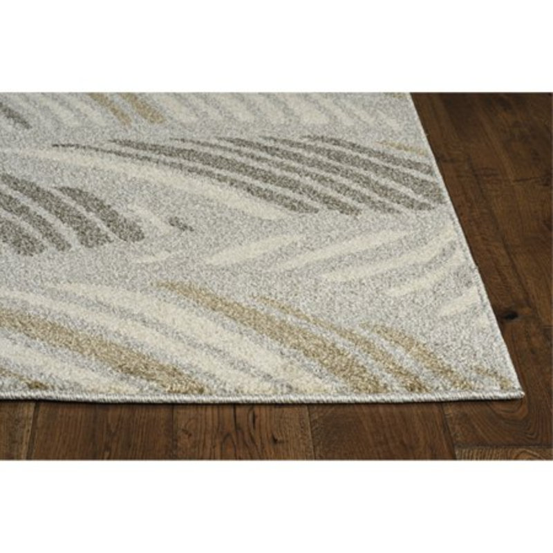 Tapis gris / beige touffeté Araujo, Rectangle de 5 pi x 8 pi