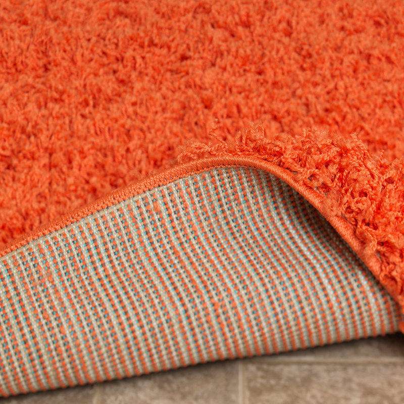 Tapis décontracté orange, Tapis de couloir 2 pi x 5 pi