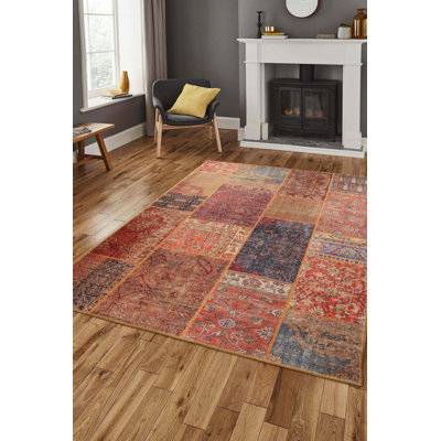 Tapis décoratif brun brun