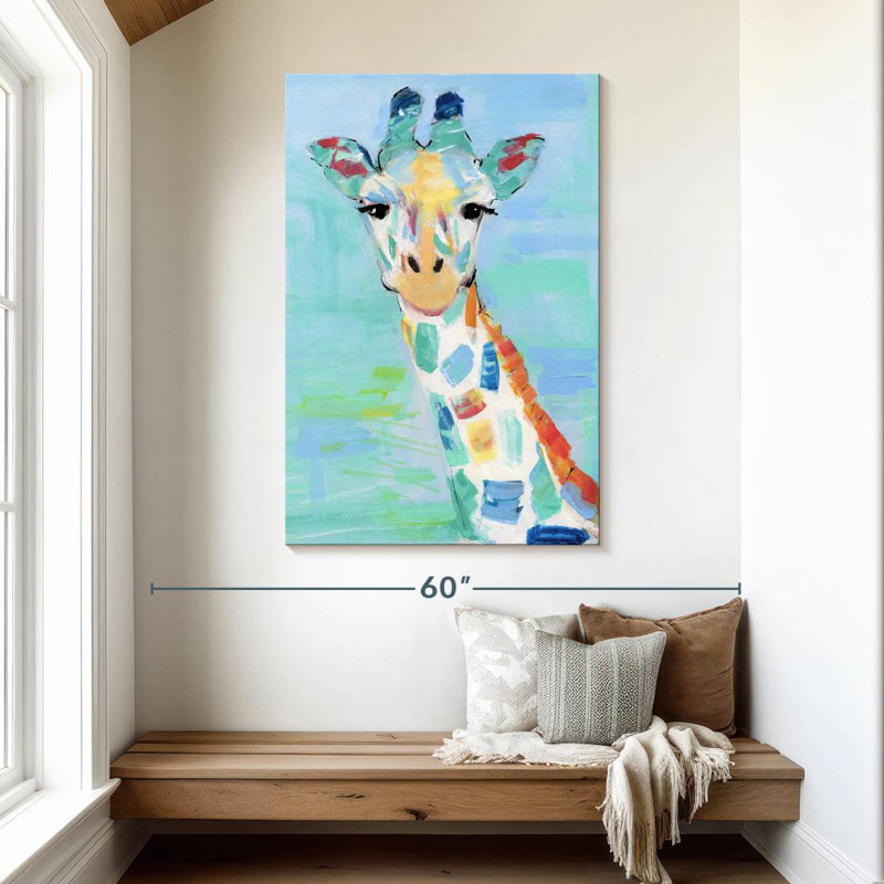 Girafe fraîche, H 48 po x l 32 po