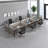 Miland Rectangle 6 Person 141.73'' L Training Table