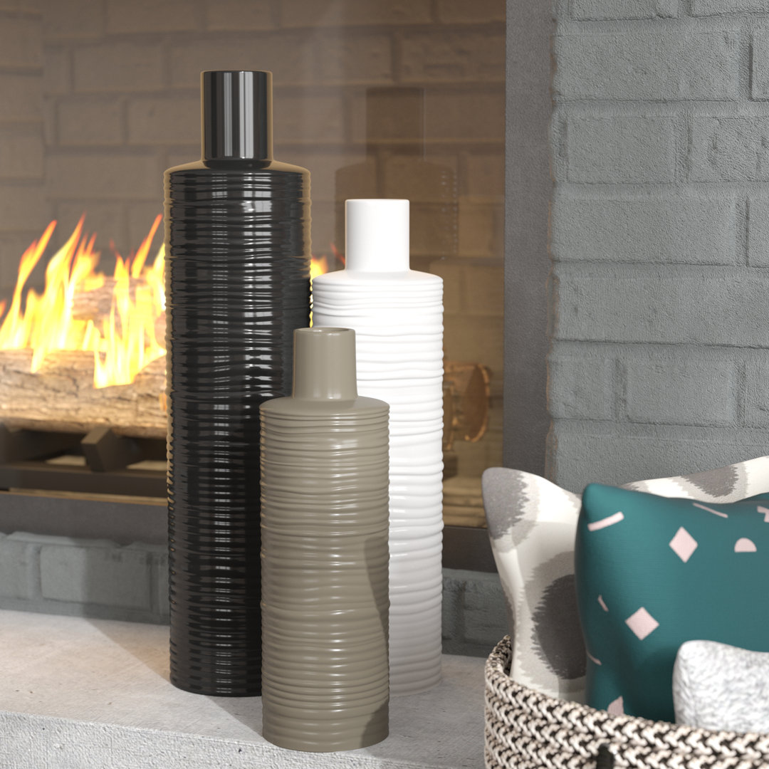 Janney Ceramic Table Vase Ivy Bronx