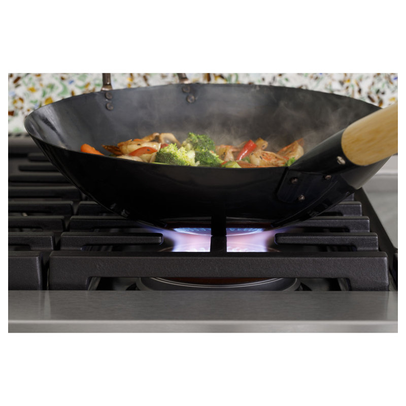 Café 48" Dual Fuel Sealed Burners Double Oven, Stainless Steel, Brushed Stainless