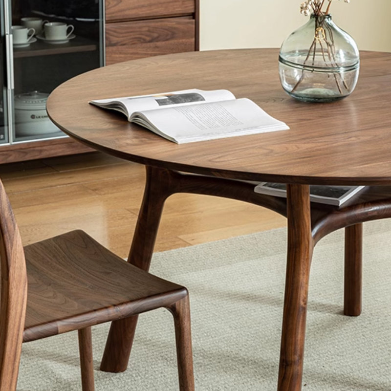 Table de salle à manger ronde italienne, H 29,53 po x L 47,24 po x l 47,24 po