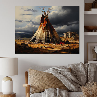 Native Tent Embracing Tradition - Native American Art Wall Decor
