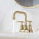Centerset 2-handle Bathroom Faucet with Drain Assembly