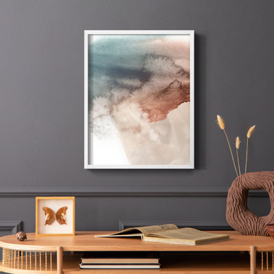Red Ochre Abstract III Framed Print - Solid Wood
