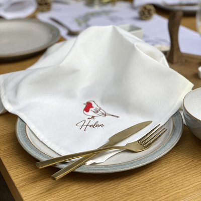 Goodlett Polyester No Pattern Rectangle Napkin