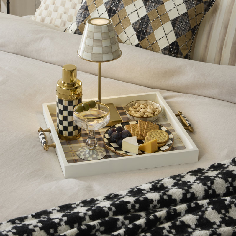 Mocha Tartan Serving Tray