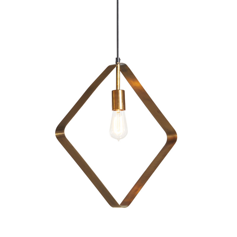 Luminaire suspendu géométrique simple à 1 lumière