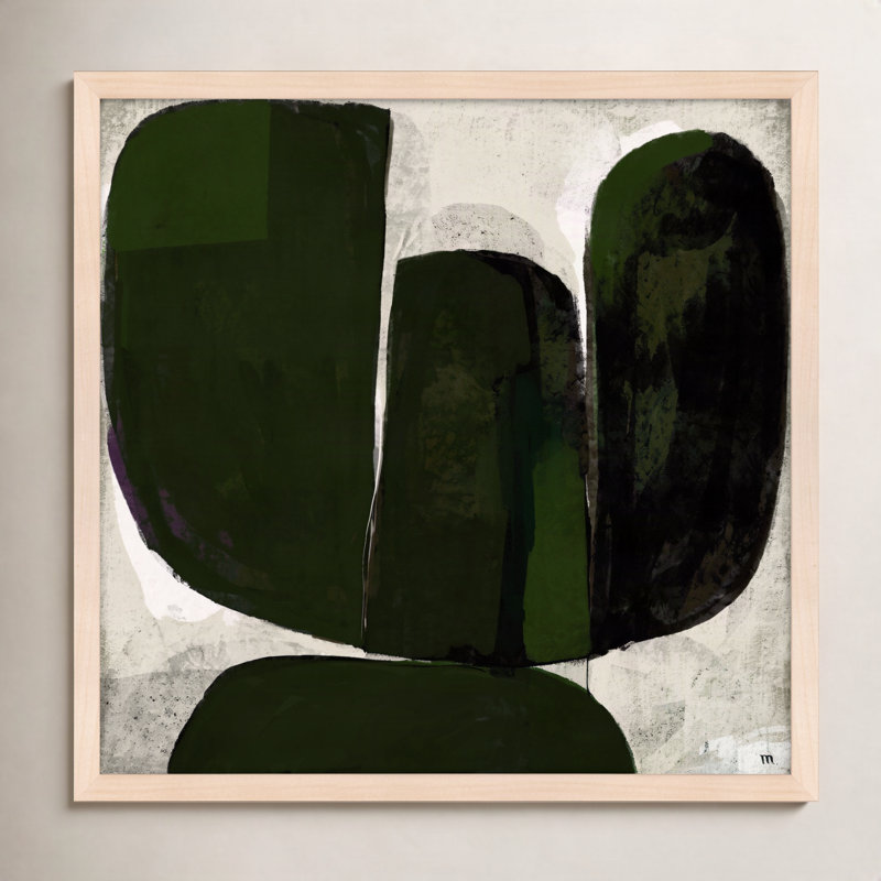 Succulent #6 Print by StudioM, 44" H x 44" W x 1.25" D, Brown