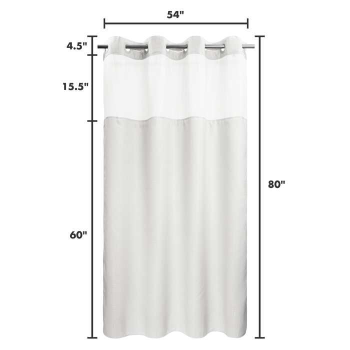 Latitude Run® Ramjani Shower Curtain with Liner Included & Reviews ...