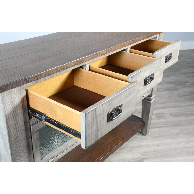 Buffet bas, Gris alpin / brun