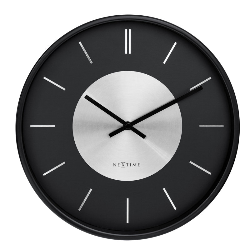 Metal Wall Clock, Black