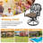 Outdoor Cast Aluminum Swivel Chair, 360° Swivel Function, with Random Color Cushion (Set of 2)