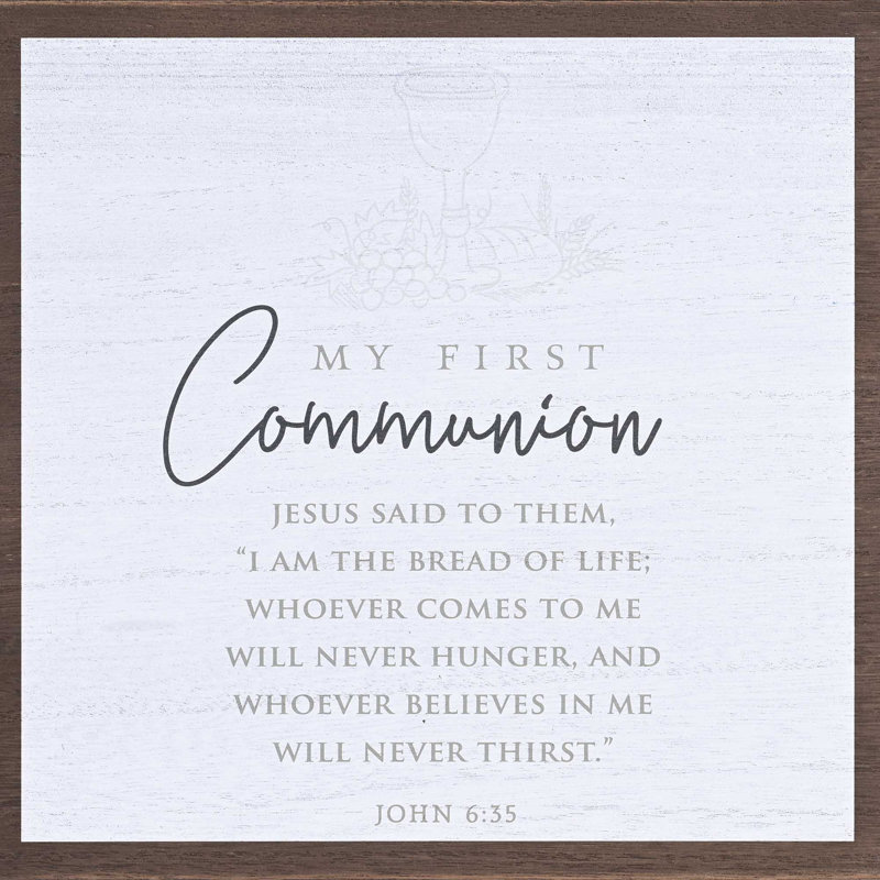 Boîte à souvenirs Première communion Jean 6: 35