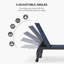 PURPLE LEAF Ensemble de 2 chaises longues d'extérieur en aluminium avec roulettes et table d'appoint pour l'extérieur-1592677829