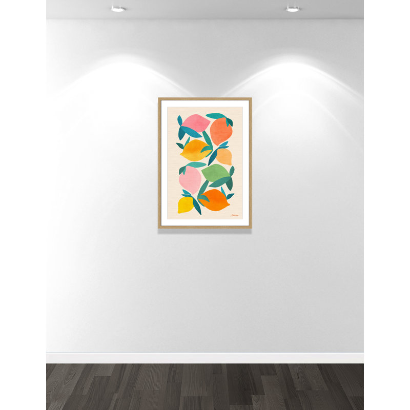 Imprimé «Wild Mango» par Gallagher, L 25,5 po x H 35,5 po, Imprimé mat, Naturel