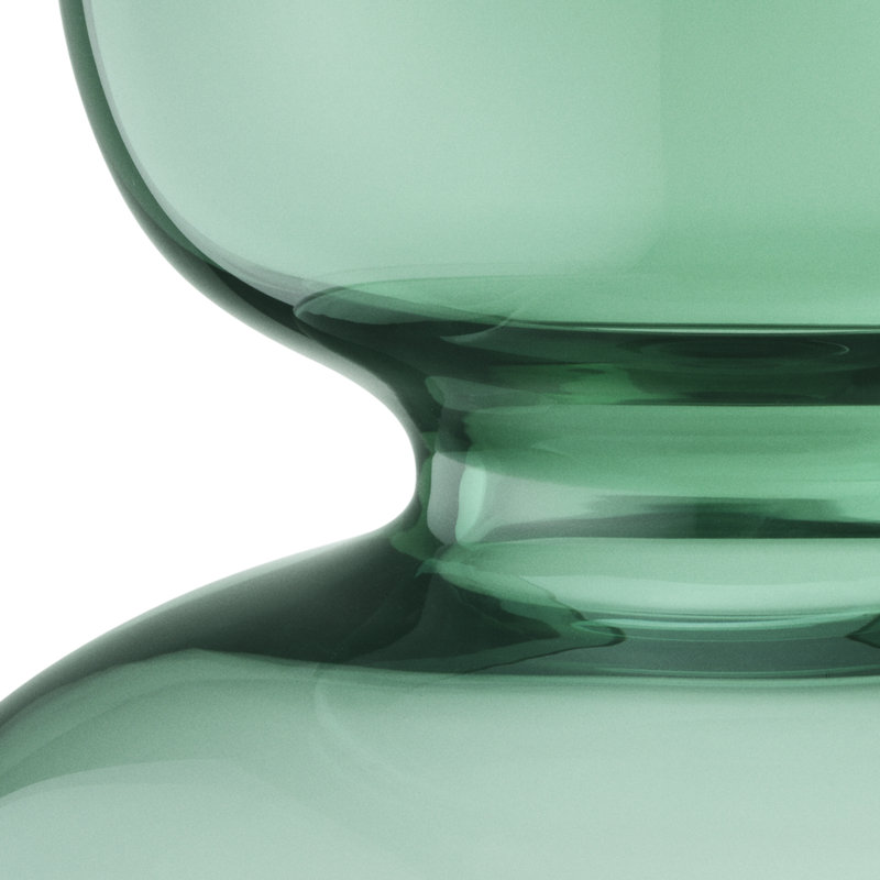 Alfredo Green 9.84" Indoor / Outdoor Glass Table Vase