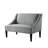 Ellen Swoop Arm Settee Bench With Nailhead Trim For Entryway-1625762410