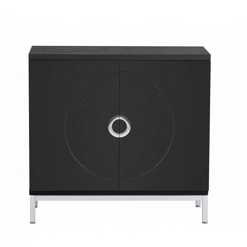 Simple Storage Cabinet Accent Cabinet, Black