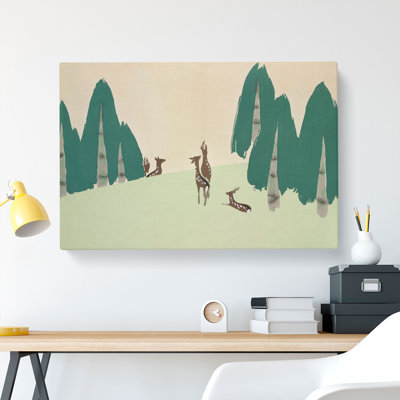 Deer by Kamisaka Sekka - Wrapped Canvas