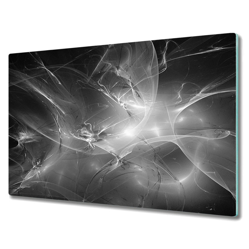 Wagar Tempered Glass Waves Chopping Board, 52cm x 60cm