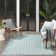 Kyee Geometric Reversible Indoor / Outdoor Area Rug in Aqua