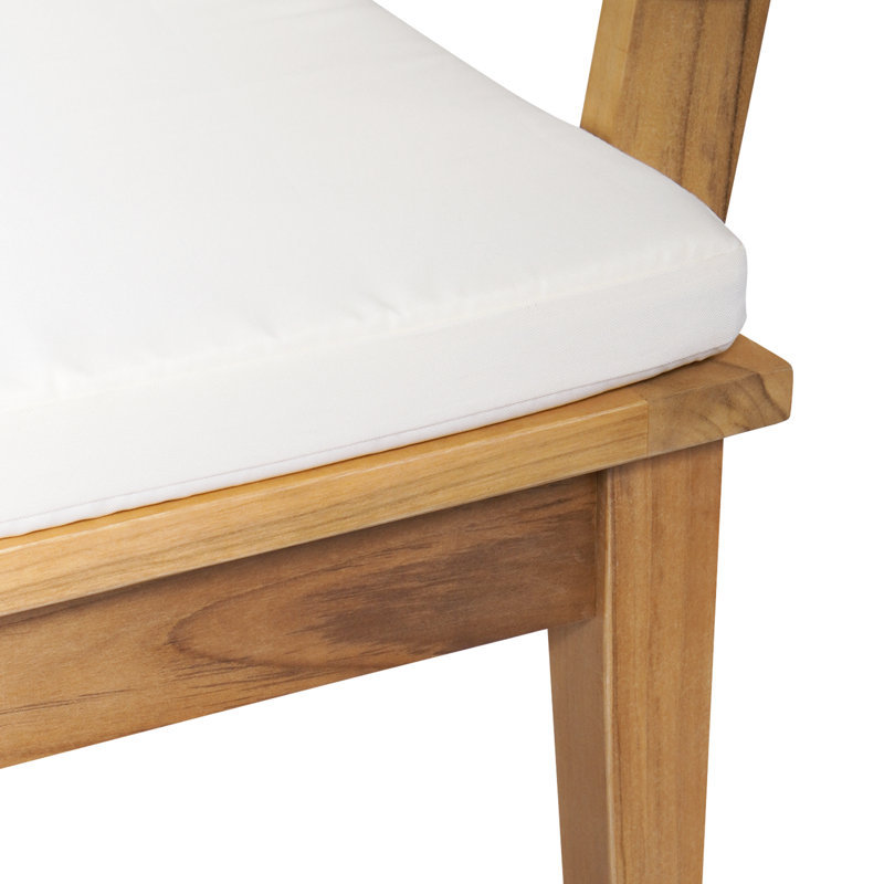 Ensemble de table et banc de jardin vidaXL 2 pièces crème et brun, Blanc