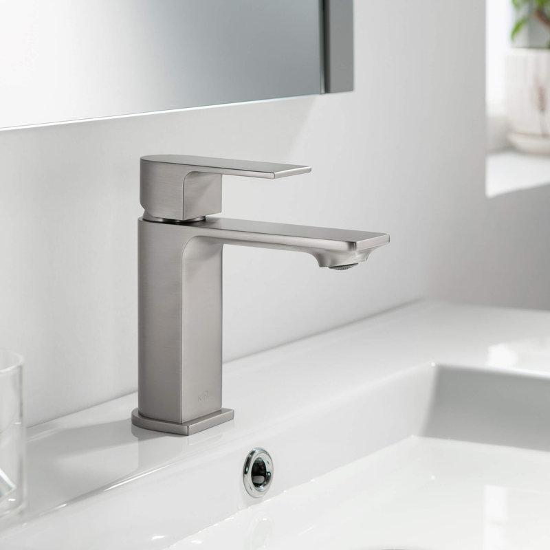 Mirage Single-handle Bathroom Faucet, Brushed Nickel, No accessories included