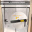 Porte de douche coulissante simple sans cadre avec verre trempé et poignée en acier inoxydable l 60 po x H 72 po Seigfried-123252958