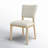 Dian Cotton Blend Side Chair in White/Natural