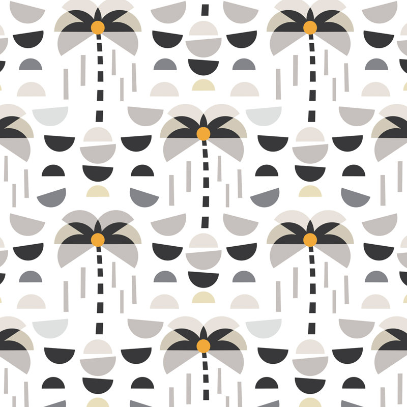Palm Springs - Estampe numérique sur toile tendue par Roochita Chachra, H 15 po x l 15 po