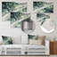 Décoration murale géométrique moderne vert et bleu marbré Dreamscape IV-1439952197