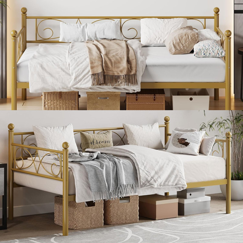 Twin Size Heavy Duty Metal Daybed Frame