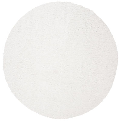 Jiang Shag White Area Rug