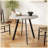 Modern minimalist circular dining table
