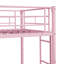 Lit superposé en métal rose avec lit gigogne - Lit moderne et fonctionnel, lit superposé, solide pour la durabilité, fonctionnement silencieux et stable, capacité de charge à bruit élevé, escalier sécuritaire, agencement simple