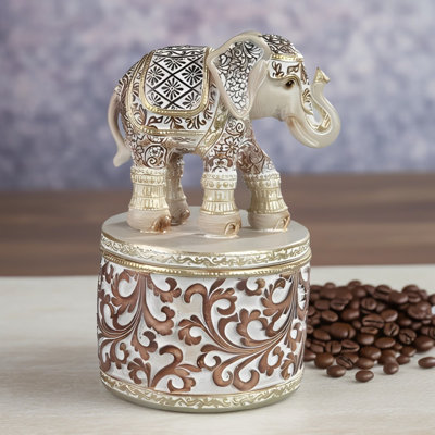 6.25"H Thai Elephant Trinket Box 