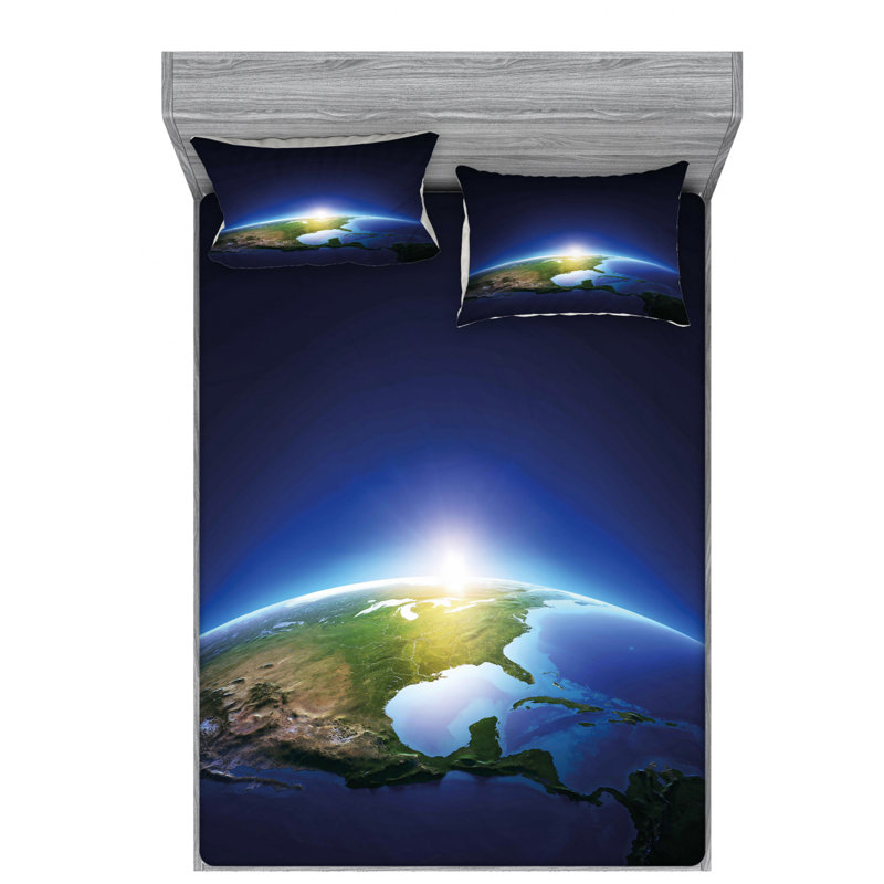 Microfiber Sheet Set, Queen Sheet Set + Fitted Sheet + 2 Pillowcases