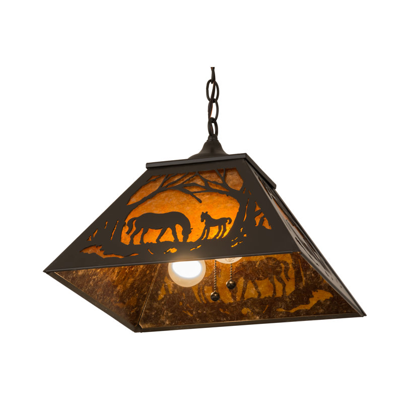 Rustic Lodge 2 - Light Pendant, Timeless Bronze, 43" H x 22.5" W x 22.5" D