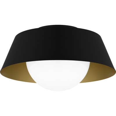 Plafonnier encastré noir mat 1 lumière Amarone