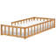 Kids Bed Pine Wood 90 x 200 cm (EU Single) Brown